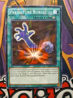 Premature Burial - BP03-EN136 - Shatterfoil - 1st Edition NM Yugioh GOAT Format - Image 1