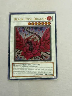 Yu-Gi-Oh! Ultimate Rare Black Rose Dragon Crossroads of Chaos CSOC-EN039 - Image 1