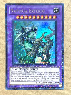 yugioh Naturia Exterio DT04-EN085 Ultra Parallel Rare Lightly Played (Excellent) - Image 1