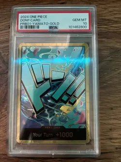 ONE PIECE PRB01 -TCG Cards DON!! CARD/ PRB01-YAMATO-GOLD Grade GEM MT 10 English - Image 1