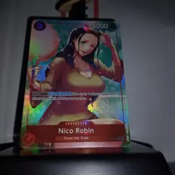 One Piece NICO ROBIN ST21-010 Alt Art Foil English Mint+ black lable ready✅ - Image 3