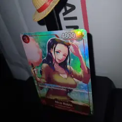 One Piece NICO ROBIN ST21-010 Alt Art Foil English Mint+ black lable ready✅ - Image 4