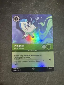 Disney Lorcana Card Fabled Epic - 212/204 - Pegasus - Gift for Hercules - Image 1