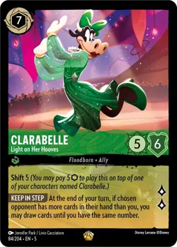 Clarabelle 84/204/EN-5/Shimmering Skies/Disney Lorcana/TCG/Legendary - Image 1