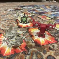Mixed Bakugan Battle Brawler Figures & Magnetic Cards Dragonoid, Etc. - Image 2