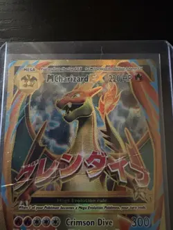 Pokemon TCG Mega Charizard Ex From Xy Evolutions Card 101/108 Heavily Damaged. - Image 2