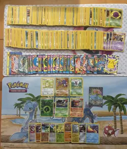 Vintage Pokemon Card Lot Holo Etc MP-Damaged Charizard E3 Pikachu Fire 1210+ - Image 1