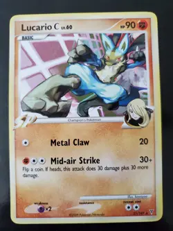 Lucario C 31/147 SP Pokemon TCG Platinum Supreme Victors Rare Card Cynthia LP-NM - Image 1
