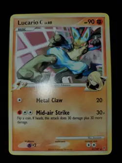 Lucario C 31/147 SP Pokemon TCG Platinum Supreme Victors Rare Card Cynthia LP-NM - Image 2