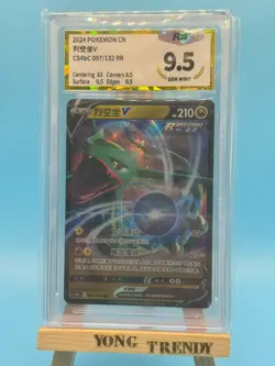 Pokemon PTCG S-Chinese Card CS4bC-097 Rayquaza V Holo Full Art PGS 9.5 - Image 1
