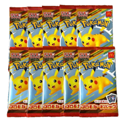 Pokemon Card McDonald's Promo 10 Packs Pikachu 020/M-P and Random Card Japanese - Image 1