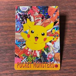 Pokemon 1995 Vending Prism Firework Holo Sticker 30 34 Pikachu Mew Vintage Card - Image 4