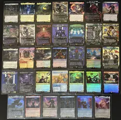 Final Fantasy MTG Foil Extended Art Borderless -34 Card Lot- Terra Gogo - Image 1