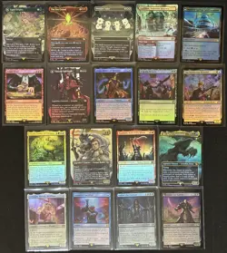 Final Fantasy MTG Foil Extended Art Borderless -34 Card Lot- Terra Gogo - Image 2