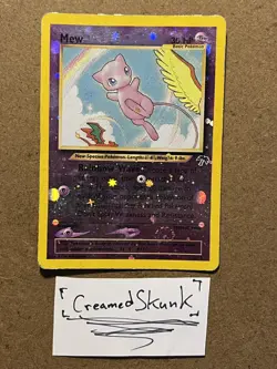2001 Pokemon TCG Card Game Southern Islands Mew 1/18 SWIRL Holo Rare - Image 1