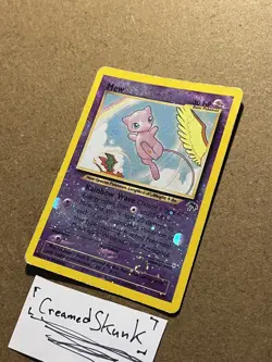 2001 Pokemon TCG Card Game Southern Islands Mew 1/18 SWIRL Holo Rare - Image 5