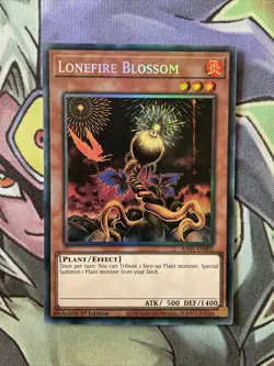 RA01-EN002 Lonefire Blossom Collectors Rare NM 1st Edition Yugioh Card - Image 1
