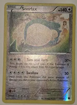 Snorlax 77/124 Fates Collide Reverse Holo 2016 Colorless Basic Pokemon Card HP - Image 2