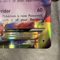 Pokemon TCG Gengar EX Jumbo Black Star Promo Card Oversized RARE 34/119 - Image 4