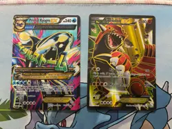 Pokemon Card Full Art Alt Art Fire Kyogre Groudon - Image 1