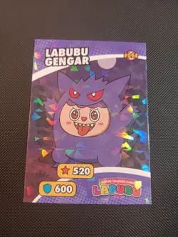 Labubu Gengar Pokemon Labubu Cards Trading Game Card Peru US Seller MINT - Image 1