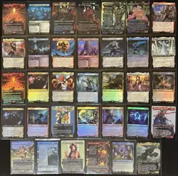 Final Fantasy MTG Foil Extended Art Borderless -34 Card Lot- Yuna Y'shtola - Image 1
