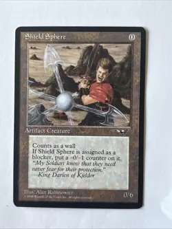 MTG Magic the Gathering Card LP - Shield Sphere - Image 1
