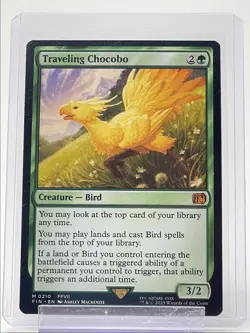 TRAVELING CHOCOBO 2025 MAGIC MTG FINAL FANTASY MYTHIC Q5502 - Image 1