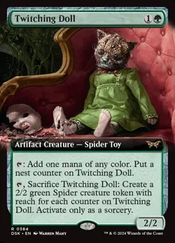 Twitching Doll Extended Art Foil - Duskmourn: House Of Horror MTG-NM - Image 1