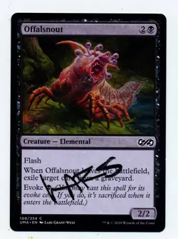 MTG Artist Proof Offalsnout Lars Grant West Magic The Gathering Signed - Image 1