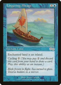 Lingering Mirage , Urza's Saga , #84 MTG Uncommon - Image 1