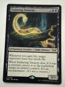 MTG Enduring Tenacity 0095 Reg Duskmourn: House of Horror NM DSK - Image 1