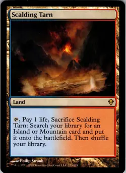 Scalding Tarn Zendikar Rare LP Magic: The Gathering 223 Normal - Image 1