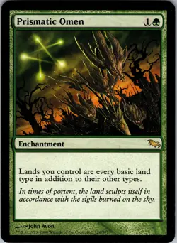 Prismatic Omen Shadowmoor Rare LP Magic: The Gathering Normal - Image 1