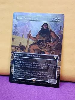 1x BORDERLESS FOIL Stonehewer Giant, NM, LTC, Magic: the Gathering, MtG - Image 2