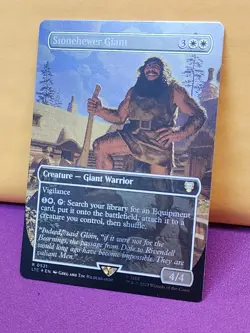 1x BORDERLESS FOIL Stonehewer Giant, NM, LTC, Magic: the Gathering, MtG - Image 4