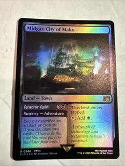 Midgar, City of Mako #286 (Foil) (NM) Final Fantasy FIN Magic MTG - Image 1