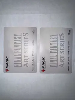 2x Magic The Gathering Final Fantasy Gold Signature Art Series Leviathan Ramuh - Image 3