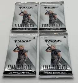 Lot of (4) Magic The Gathering Final Fantasy Play Booster Pack SEALED - Image 1