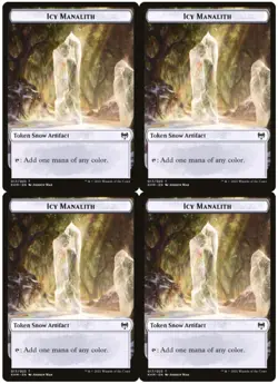 MTG Icy Manalith Token x4 Kaldheim NM Playset - Image 1