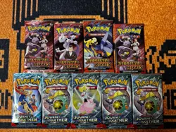 ⭐🌟lot Of 4 Destined Rivals And 5 Journey Pokemon Booster Packs🌟⭐ - Image 1