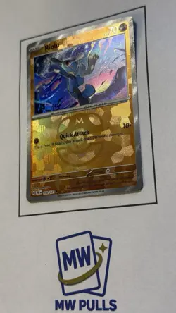Pokemon Riolu 050/131 Sv: Prismatic Evolutions Master Ball Holo 70 HP - Image 3