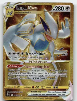LUGIA VSTAR 211/195 SECRET RARE SILVER TEMPEST POKEMON NEAR MINT - Image 2