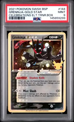 2021 Pokemon Sword & Shield Black Star Promos 144 Greninja PSA 9 145859299 - Image 1