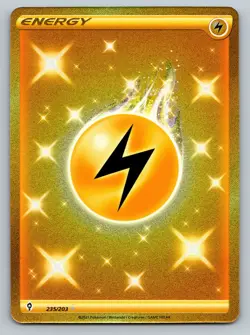 Electric Energy 235/203 Gold Secret Rare Holo Evolving Skies Pokemon TCG - Image 1