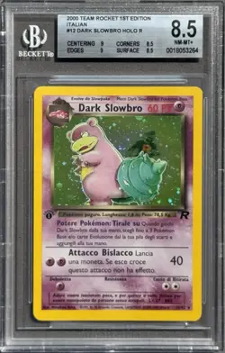 POKEMON~DARK SLOWBRO~12/82~1A EDIZIONE~TEAM ROCKET~ITA~BGS 8.5 - Image 1