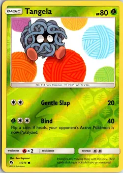 Tangela 1/214 C Lost Thunder Pokemon Reverse Holo NM/M - Image 1