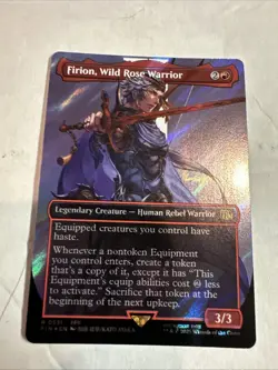 Firion, Wild Rose Warrior (Borderless) (Surge Foil) Final Fantasy MTG - Image 1