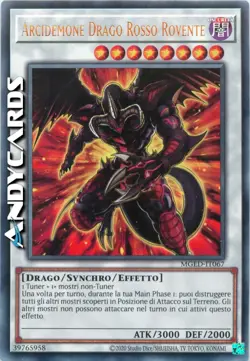 ARCIDEMONE DRAGO ROSSO ROVENTE • Rara Oro • MGED IT067 • Unl • Yugioh! ANDYCARDS - Image 1