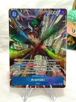 Aramaki OP06-043 SR (Alt Art) - Wings of the Captain One Piece Card English NM/M - Image 1